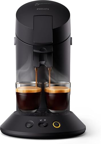 Machine à Café à Dosettes Noire – Intensité Réglable – 1 ou 2 Tasses - Bravelo