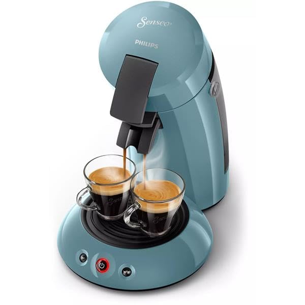 Machine à Café à Dosettes Bleu Gris – 1 ou 2 Tasses – Réservoir 0,7 L - Bravelo