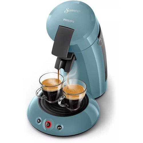 Machine à Café à Dosettes Bleu Gris – 1 ou 2 Tasses – Réservoir 0,7 L - Bravelo