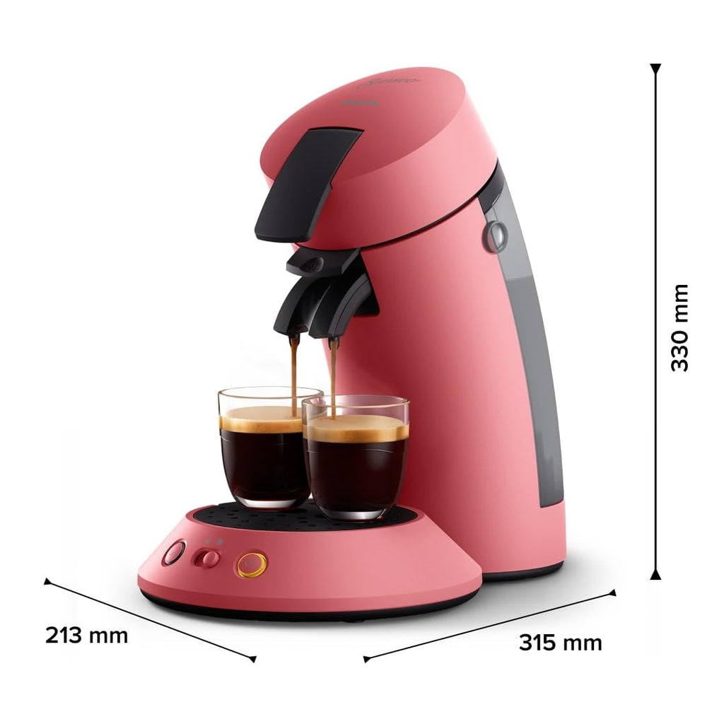 Machine à Café à Dosettes Rouge Tendre – Intensité Réglable – 1 ou 2 Tasses - Bravelo