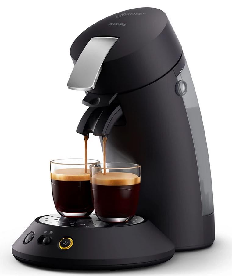 Machine à Café à Dosettes Noire – Intensité Réglable – Réservoir 0,7 L - Bravelo