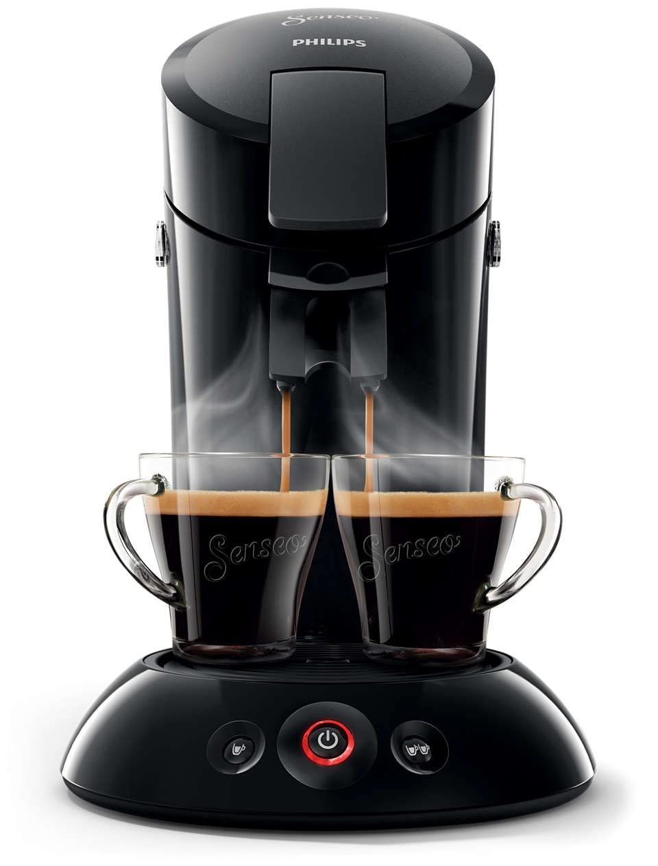 Machine à Café à Dosettes Noire – Café Intense – Réglage de l’Intensité - Bravelo