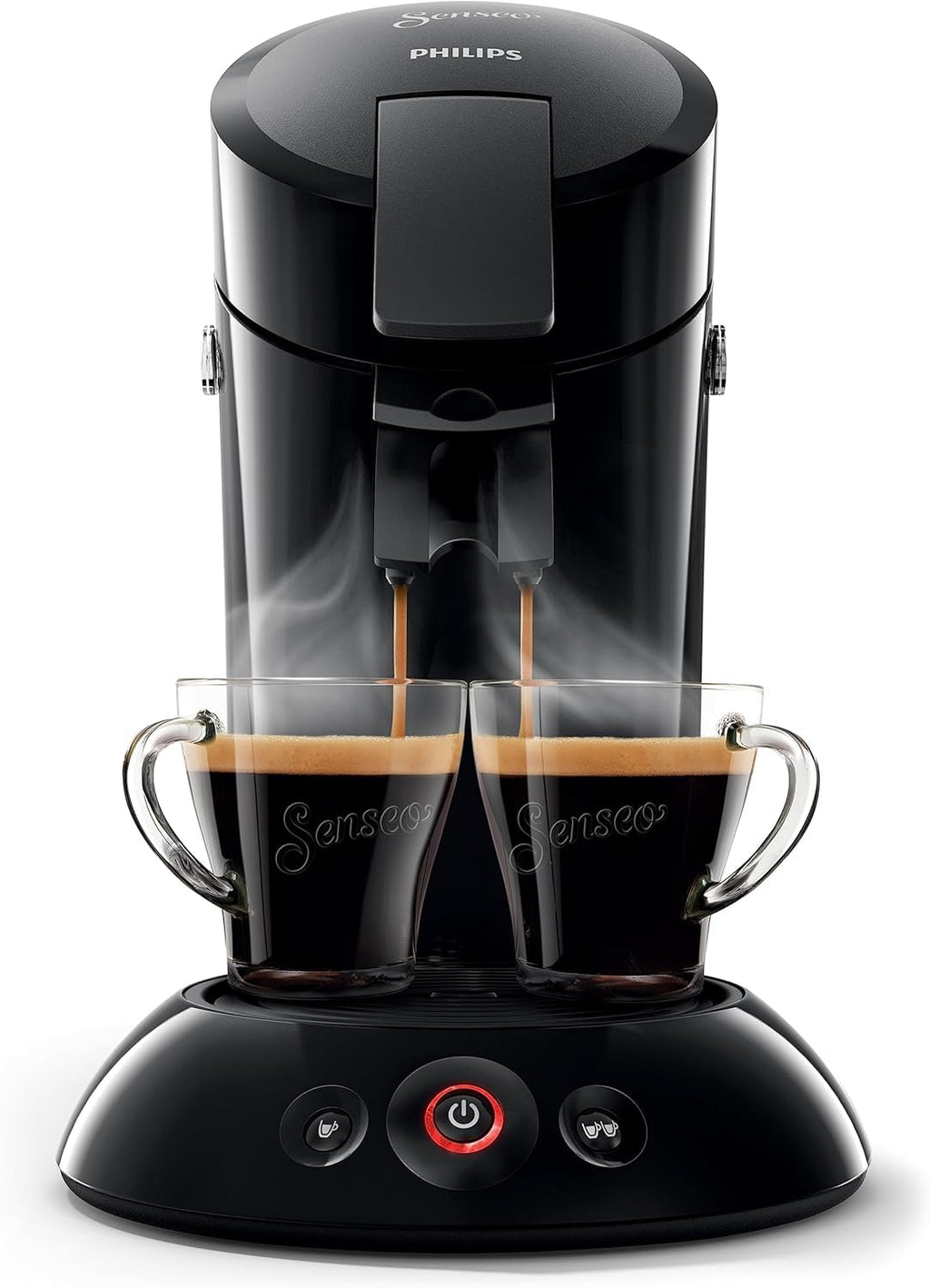 Machine à Café à Dosettes Noire – Café Intense – 1 ou 2 Tasses - Bravelo
