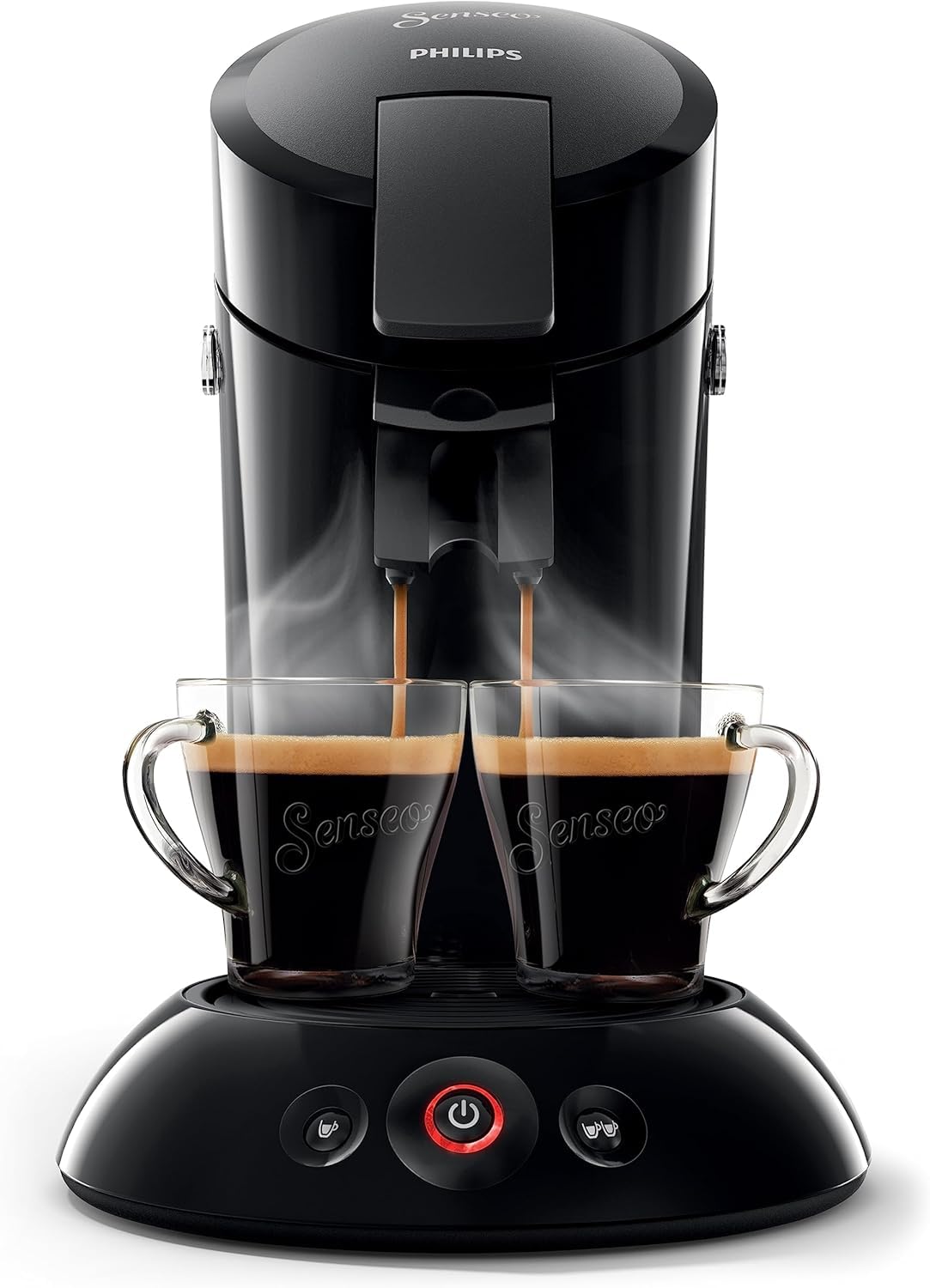 Machine à Café à Dosettes Noire – Café Intense – 1 ou 2 Tasses - Bravelo