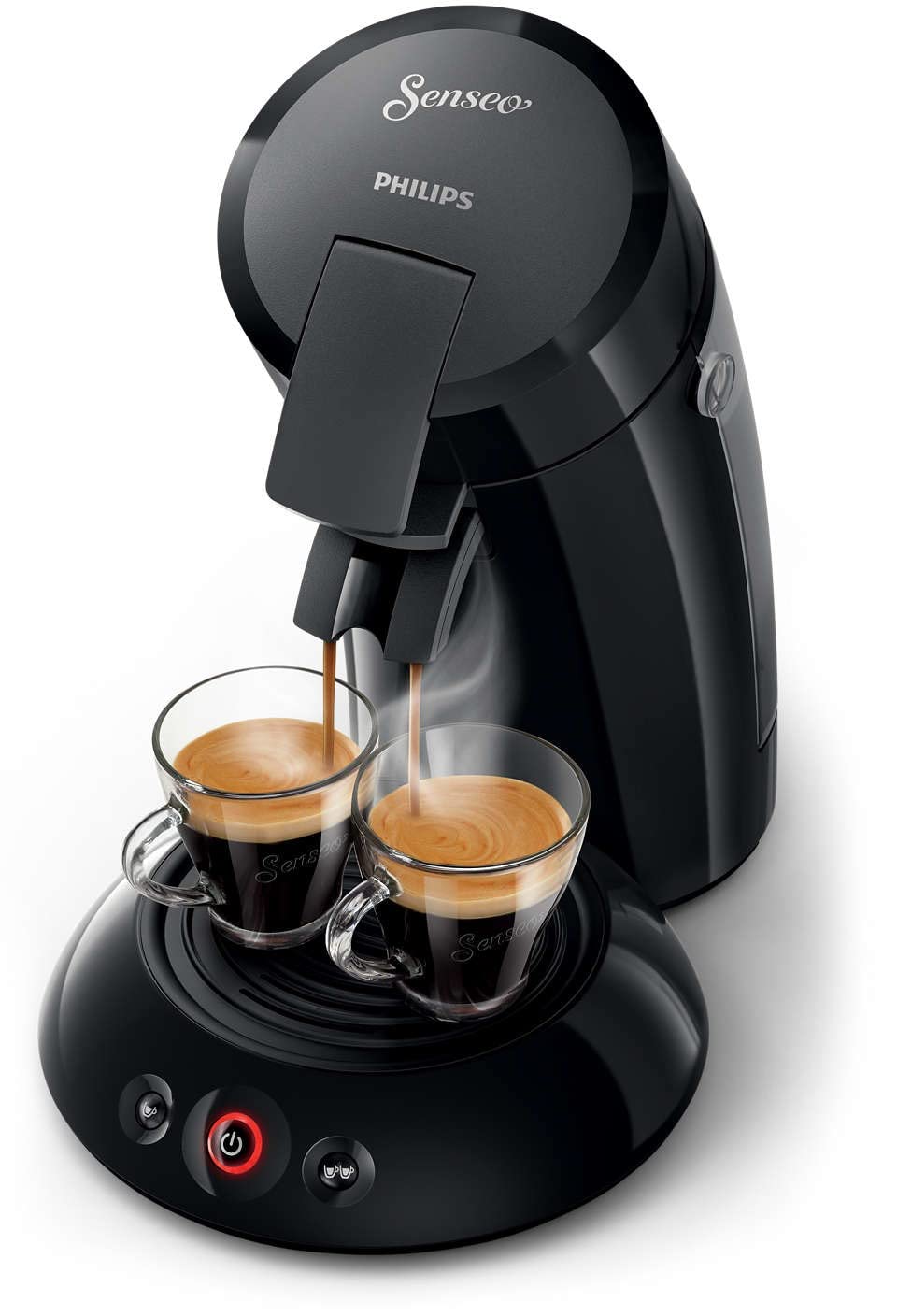 Machine à Café à Dosettes Noire – Café Intense – Réglage de l’Intensité - Bravelo