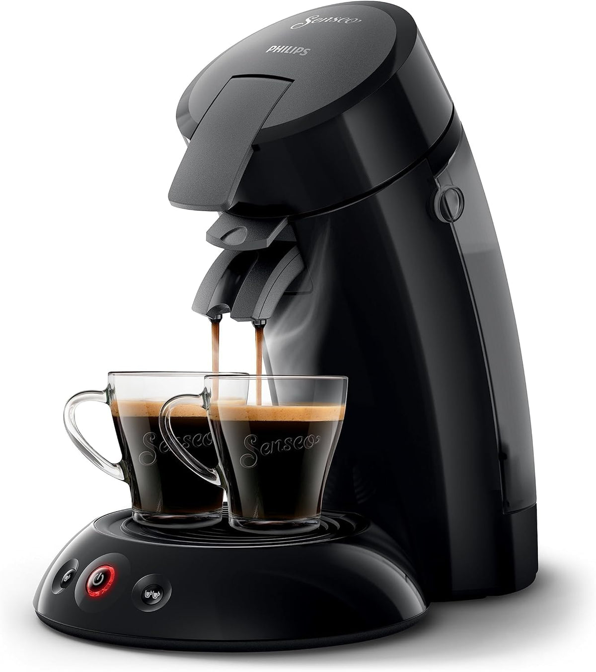 Machine à Café à Dosettes Noire – Café Intense – 1 ou 2 Tasses - Bravelo