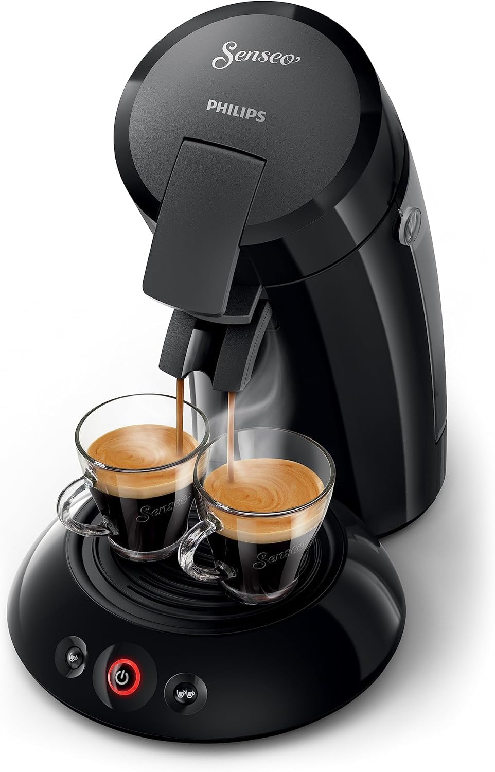 Machine à Café à Dosettes Noire – Café Intense – 1 ou 2 Tasses - Bravelo