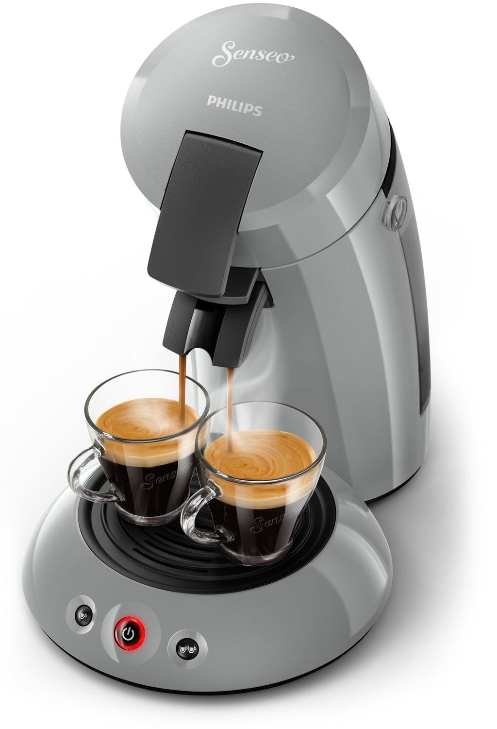 Machine à Café à Dosettes Grise – 1 ou 2 Tasses – Réservoir 0,7 L - Bravelo