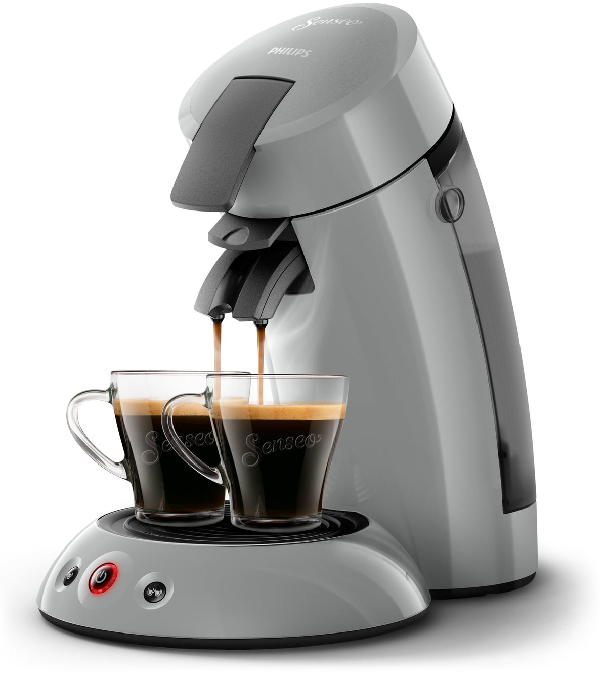 Machine à Café à Dosettes Grise – 1 ou 2 Tasses – Crème Onctueuse - Bravelo